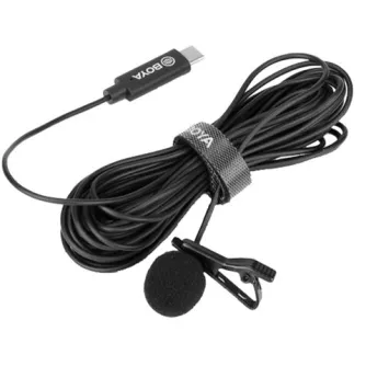 Lavalier Microphones - Boya Clip-on Lavalier Microphone BY-M3 for USB-C Android & iPhone 15 & iPhone 16 - quick order from manufacturer