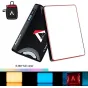 Aputure AL-MC RGBWW mini kameros LED šviesa su magnetiniu tvirtinimu, OLED ekranas, valdymo ratas ir įtrauktas silikono difuzorius, idealus vaizdo ir fotografijų apšvietimui