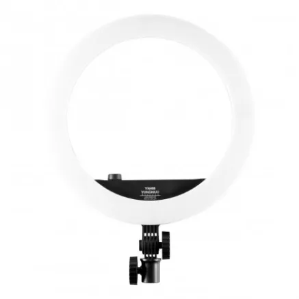 YongNuo YN408 LED dimmable bi-color LED ring light with smartphone holder - 24W / 3200K-5500K / 0-100 / AC/NP-F