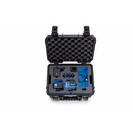 BW OUTDOOR CASES TYPE 3000 FOR 2 GOPRO HERO 8, WATERPROOF, BLACK 3000/B/GOPRO8