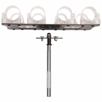 Piederumi zibspuldzēm - LEDGO TRANSPARENT CLIP FOR 4 ALTA TUBES WITH PIN HD-T14-4-CP T14 - ātri pasūtīt no ražotāja
