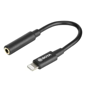 Audio vadi, adapteri - Boya adapter BY-K3 3.5mm TRRS - Lightning - perc šodien veikalā un ar piegādi