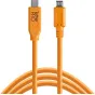 Data Cables - Tether Tools USB-C to 2.0 Micro-B 5-Pin 4.6m orange TetherPro CUC2515-ORG - buy today in Master Foto store and with delivery