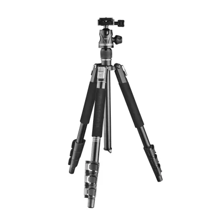 Walimex Mantona DSLM Travel Evolution 224 Reisestativ schwarz/grau
