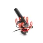 Rode VideoMic NTG superkardioidinis mikrofonas su Rycote Lyre šokų gaubtu ir USB-C įkrovimu profesionaliu raudonu ir juodu dizainu