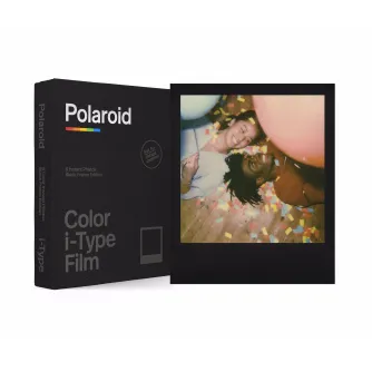 Instantkameru filmiņas - POLAROID COLOR FILM I-TYPE BLACK FRAME EDITION - perc šodien veikalā un ar piegādi