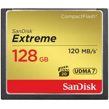SanDisk memory card CF 128GB Extreme 120MB/s SDCFXSB-128G-G46