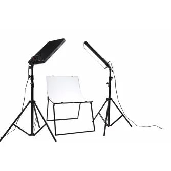 LED Gaismas paneļi - Nanlite Compac 100 2KIT+T LED Lighting Kit - ātri pasūtīt no ražotāja
