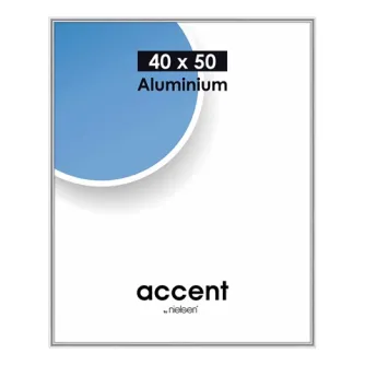Foto rāmis - Nielsen Photo Frame 52523 Accent Glossy Silver 40x50 cm - ātri pasūtīt no ražotāja