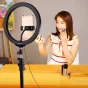 Ring Light - Puluz 26cm RGBW LED Ring Vlogging Video Light + Tripod Mount 1,1m PKT3044 - buy today in store and with delivery