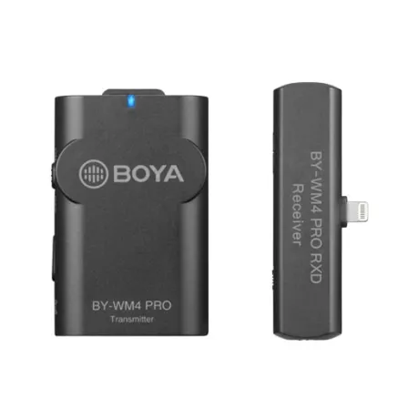 Boya 2.4 GHz Dual Lavalier Microphone Wireless BY-WM4 Pro-K3 for iOS