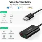 Vairs neražo - UGREEN External USB 2.0 sound adaptrer (black) 30724