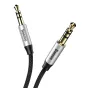 Audio vadi, adapteri - Baseus Yiven Audio Cable mini jack 3,5mm AUX, 1m (Black+Silver) - ātri pasūtīt no ražotāja