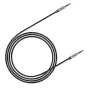 Audio vadi, adapteri - Baseus Yiven Audio Cable mini jack 3,5mm AUX, 1m (Black+Silver) - ātri pasūtīt no ražotāja