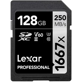 Memory Cards - Lexar memory card SDXC 128GB Professional 1667x UHS-II U3 V60 LSD128CB1667 - quick order from manufacturer Best choise selected by experts