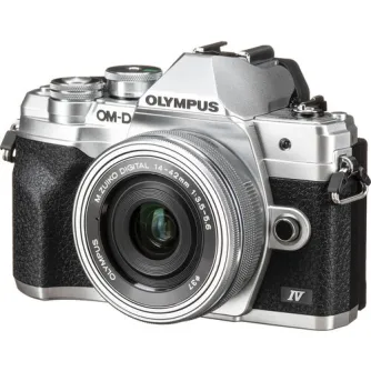 Bezspoguļa kameras - Olympus OM-D E-M10 Mark IV silver 14-42 KIT - ātri pasūtīt no ražotāja
