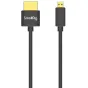 SmallRig Ultra Slim 4K HDMI kabelis (Micro HDMI į HDMI Type A) 35 cm su įtrauktu kabelio rišikliu profesionaliems kameriniams įrenginiams