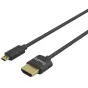 SmallRig Ultra Slim 4K HDMI kabelis (Micro HDMI į HDMI Type A) 35 cm, ultraplonas 3,6 mm dizainas profesionaliems kamerų įrenginiams su įtrauktu kabelio tvirtinimu