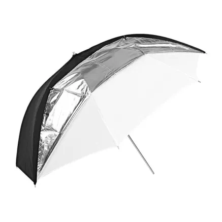 Godox 84cm Dual Duty Paraplu Zwart/Zilver/Wit UB 006 33