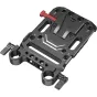 SmallRig 3016 V Mount Batterij Plaat met Dubbele 15mm Staafklem 3016