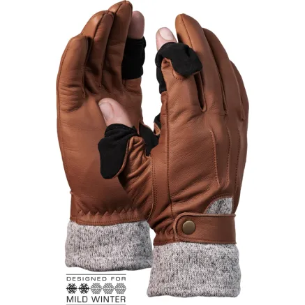 VALLERRET URBEX PHOTOGRAPHY GLOVE BROWN S 20UBX-BR-S