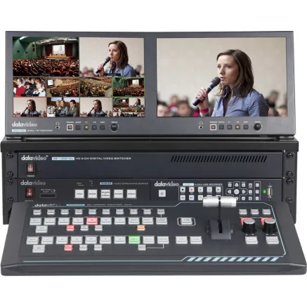 DATAVIDEO GO-1200-STUDIO 6 INP HDMI/SDI SWITCHER W. STREAMING/REC GO-1200-STUDIO