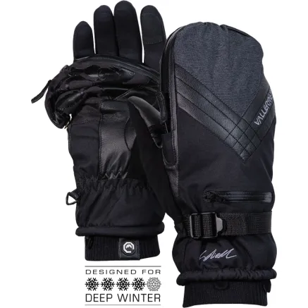 VALLERRET SKADI ZIPPER MITT PSP XS 20SKD-BK-XS