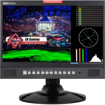 DATAVIDEO TLM-170V MONITOR W WFM/VECTOR SCOPE (DESKTOP) TLM-170V
