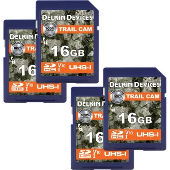 Discontinued - DELKIN TRAIL CAM SDHC (V10) R100/W30 16GB (4PK) DDSDTRL-4X16
