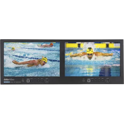 DATAVIDEO TLM-102 DUAL 10.1 4RU RACK MOUNT MONITORS TLM-102