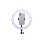 StudioKing SK-K191 LED dimmable bi-color LED ring light with stand and smartphone holder - 20cm / 3200/4300/5600K/ USB/AC
