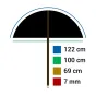 Foto lietussargi - Falcon Eyes Umbrella UR-48SB1 Silver/Black 122 cm - ātri pasūtīt no ražotāja