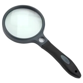 Palielināmie stikli - Carson Handheld Magnifier with Rubber Grip 2x90mm - ātri pasūtīt no ražotāja