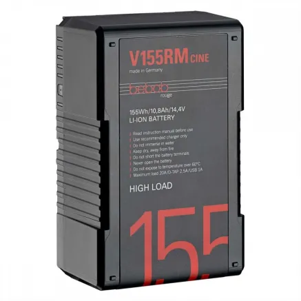 Bebob V155RM-CINE V-Mount Li-Ion High Load Battery 14.8V / 155Wh