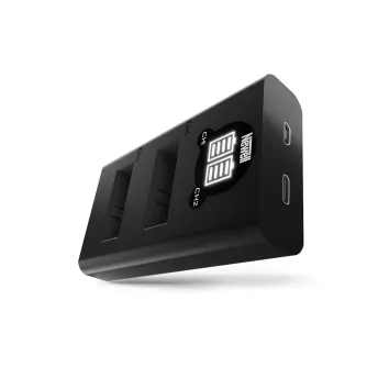 Kameras bateriju lādētāji - Newell DL-USB-C dual channel charger for AABAT-001 - ātri pasūtīt no ražotāja