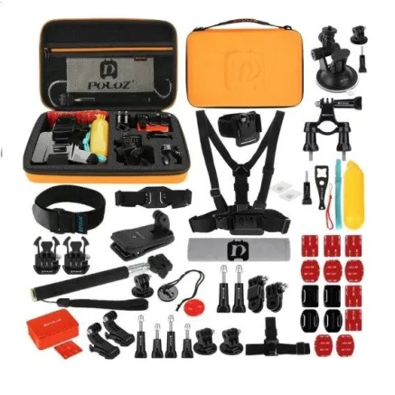 Puluz Set of 53 accessories for sports cameras PKT26 Combo Kits