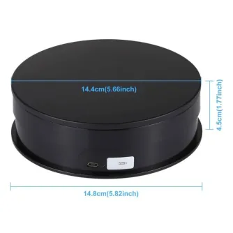 3D/360 foto sistēmas - Puluz 360 rotating table black PU3048B - perc šodien veikalā un ar piegādi