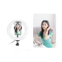 LED Gredzenveida lampas - Puluz LED ring lamp w tripod bi-color USB 2m PKT3073B - perc šodien veikalā un ar piegādi