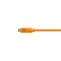 Kabeļi - TETHERPRO USB-C TO 3.0 MICRO-B RIGHT ANGLE 4.6 M ORANGE CUC33R15-ORG - perc šodien veikalā un ar piegādi