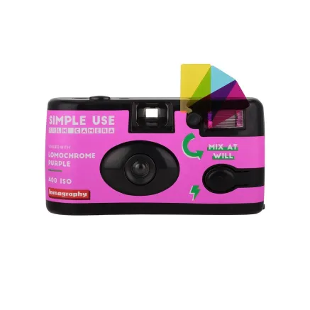 Lomography Camera Lomochrome Purple + Lomochrome Purple film 400/135/27