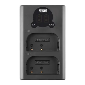 Kameras bateriju lādētāji - Newell DL-USB-C dual channel charger for DMW-BLF19 - perc šodien veikalā un ar piegādi