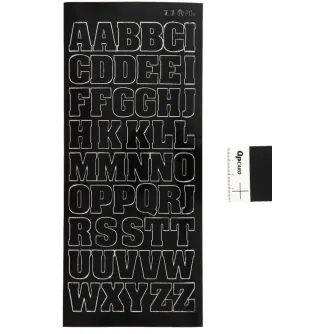 Dāvanas - FOCUS STICKERS BLACK LETTERS LARGE UPPERCASE 170288 - ātri pasūtīt no ražotāja