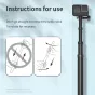 Accessories for Action Cameras - Telesin Ultra Light no bending Carbon Fibre 3M Selfie stick - quick order from manufacturer