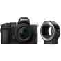 Bezspoguļa kameras - Nikon Z50 + NIKKOR Z DX 16-50mm f/3.5-6.3 VR + FTZ Adapter - ātri pasūtīt no ražotāja