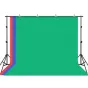 Fonu komplekti ar turētāju - Puluz Photo studio background support 2x3m + Backdrops 3 pcs PKT5205 - ātri pasūtīt no ražotāja