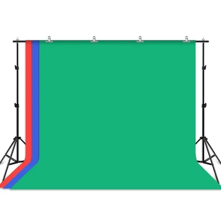 Photo studio background support Puluz 2x3m + Backdrops 3 pcs PKT5205