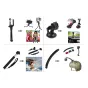 Accessories for Action Cameras - Puluz 50 in 1 piederumu komplekts sporta kamerām PKT39 - quick order from manufacturer Best choise selected by experts