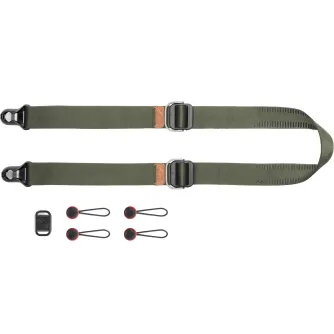 Kameru siksniņas - Peak Design Slide Lite sage Camera Strap SLL-SG-3 - perc šodien veikalā un ar piegādi