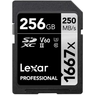 Memory Cards - Lexar memory card SDXC 256GB Professional 1667x UHS-II U3 V60 LSD256CB1667 - buy today in Master Foto store and with delivery Best choise selected by experts