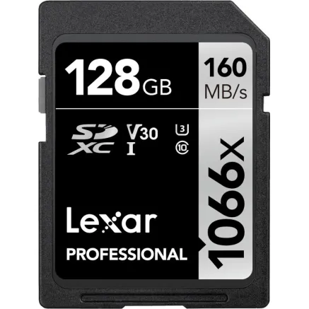 Lexar Pro 1066x SDXC U3 (V30) UHS-I R160/W120 128GB
